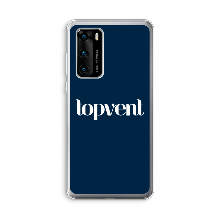 Topvent Navy: Huawei P40 Transparant Hoesje