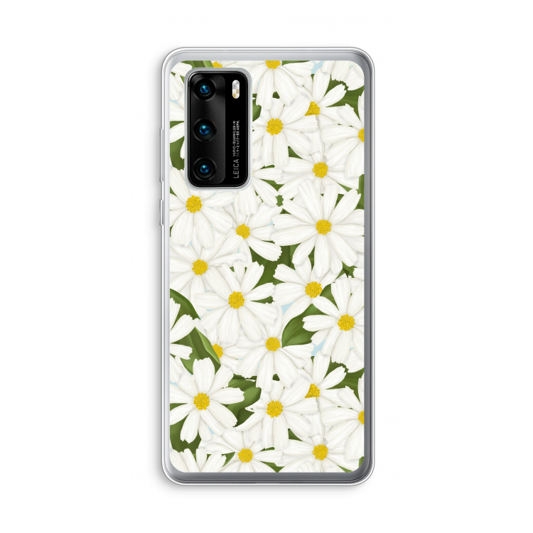 Summer Daisies: Huawei P40 Transparant Hoesje