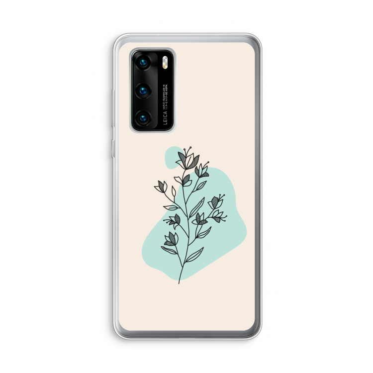 Violets are blue: Huawei P40 Transparant Hoesje