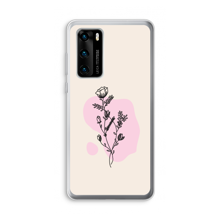Roses are red: Huawei P40 Transparant Hoesje