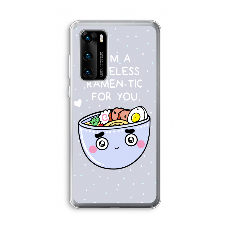 I'm A Hopeless Ramen-Tic For You: Huawei P40 Transparant Hoesje
