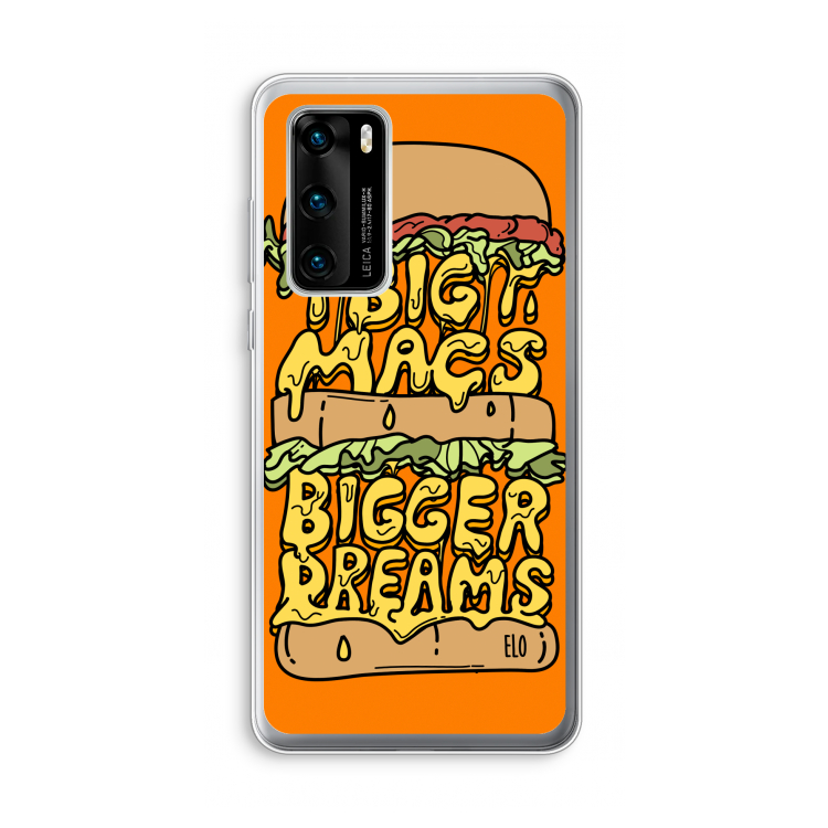 Big Macs Bigger Dreams: Huawei P40 Transparant Hoesje