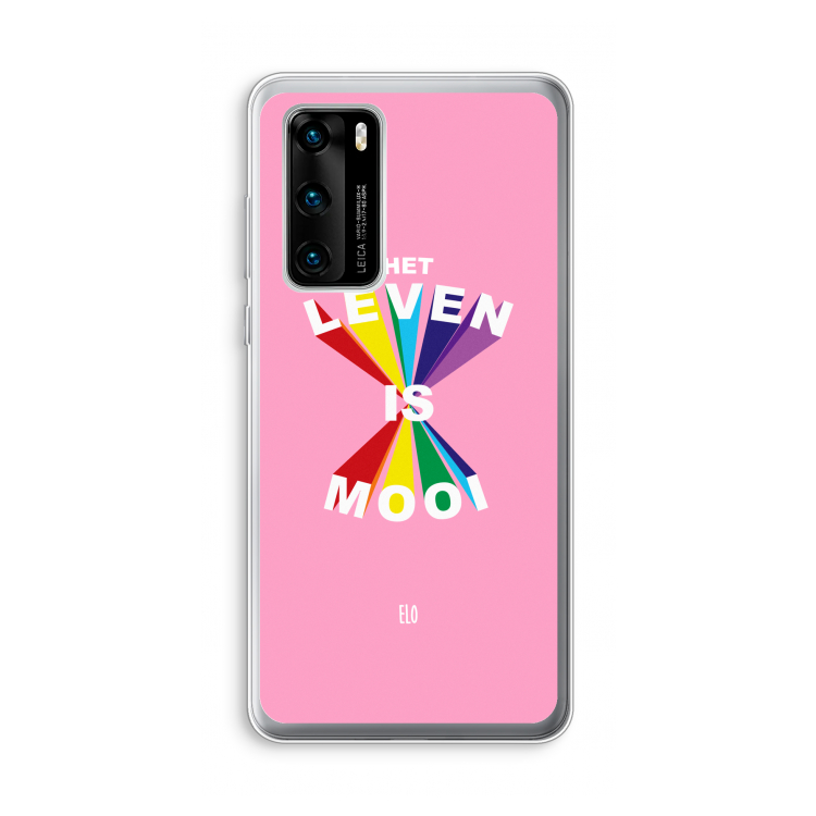Het Leven Is Mooi: Huawei P40 Transparant Hoesje