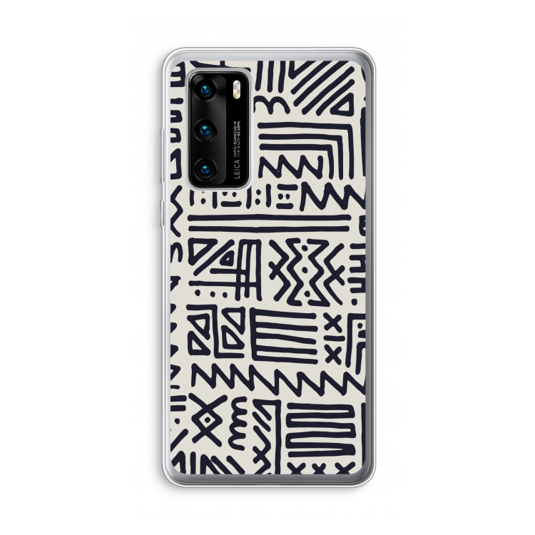 Marrakech print: Huawei P40 Transparant Hoesje
