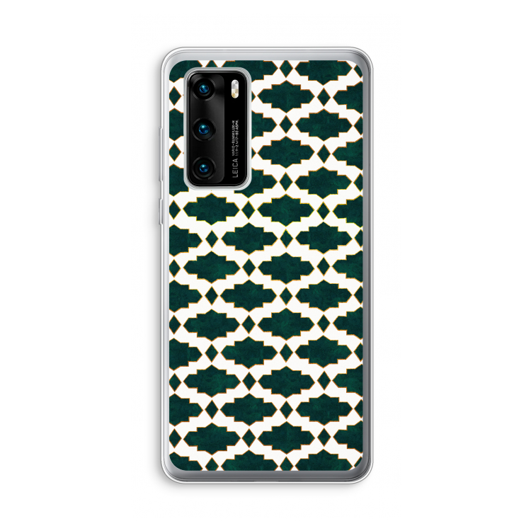 Moroccan tiles: Huawei P40 Transparant Hoesje