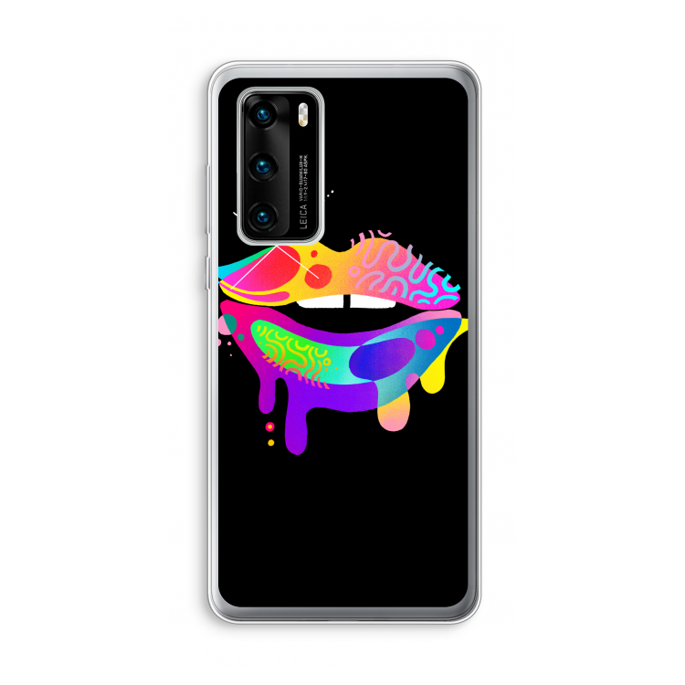 Lip Palette: Huawei P40 Transparant Hoesje