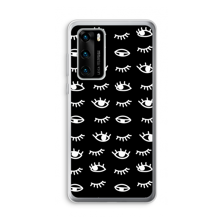 Eye pattern #3: Huawei P40 Transparant Hoesje