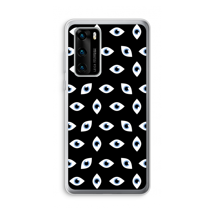 Eyes pattern: Huawei P40 Transparant Hoesje