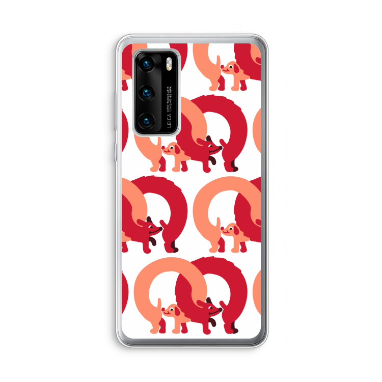 Dogs: Huawei P40 Transparant Hoesje