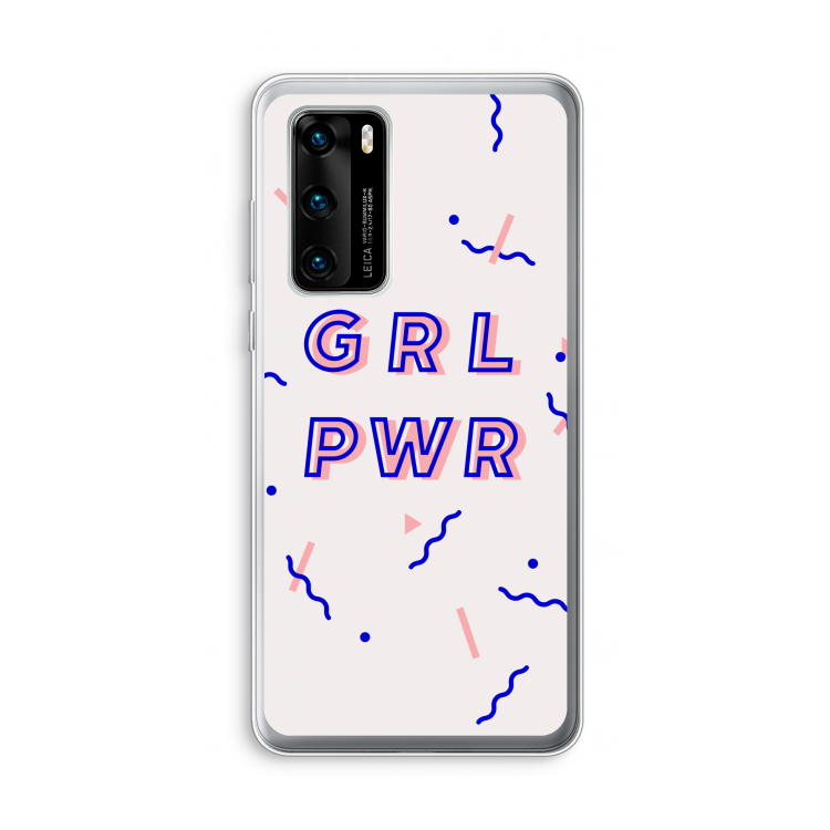 GRL PWR: Huawei P40 Transparant Hoesje