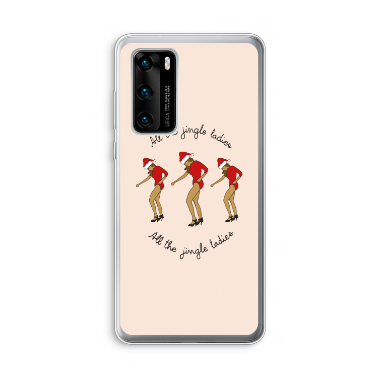 Jingle Ladies: Huawei P40 Transparant Hoesje
