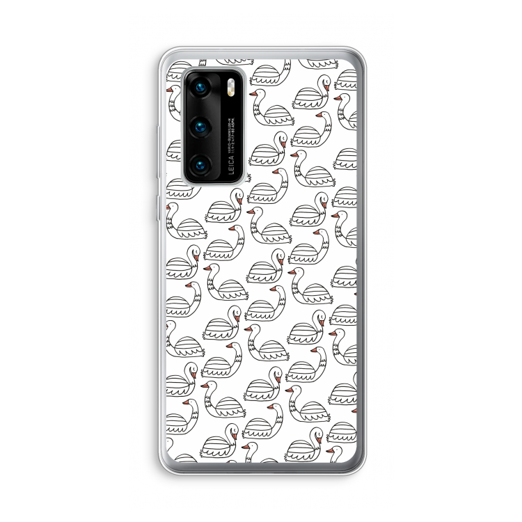 Zwanen: Huawei P40 Transparant Hoesje