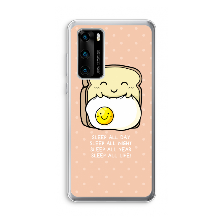 Sleep All Day: Huawei P40 Transparant Hoesje