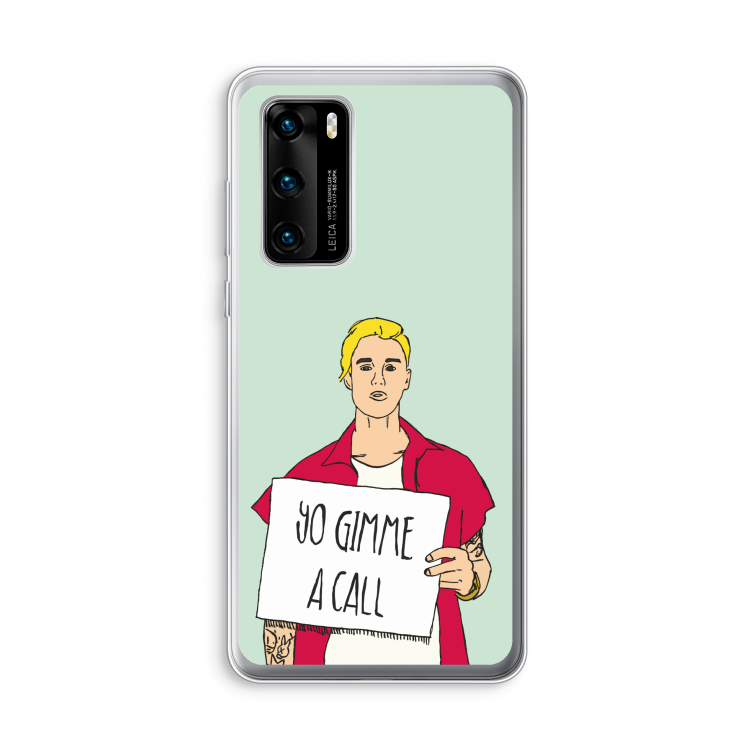 Gimme a call: Huawei P40 Transparant Hoesje