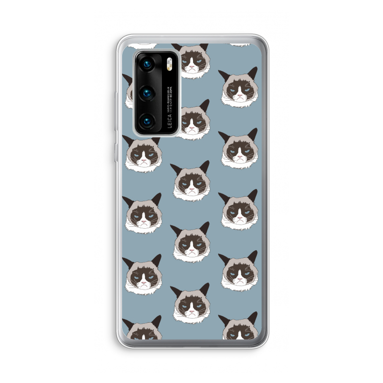 It's a Purrr Case: Huawei P40 Transparant Hoesje