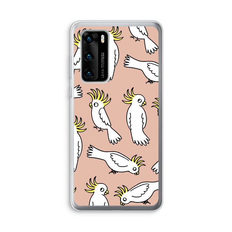 Papegaai: Huawei P40 Transparant Hoesje