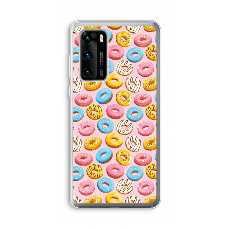 Pink donuts: Huawei P40 Transparant Hoesje
