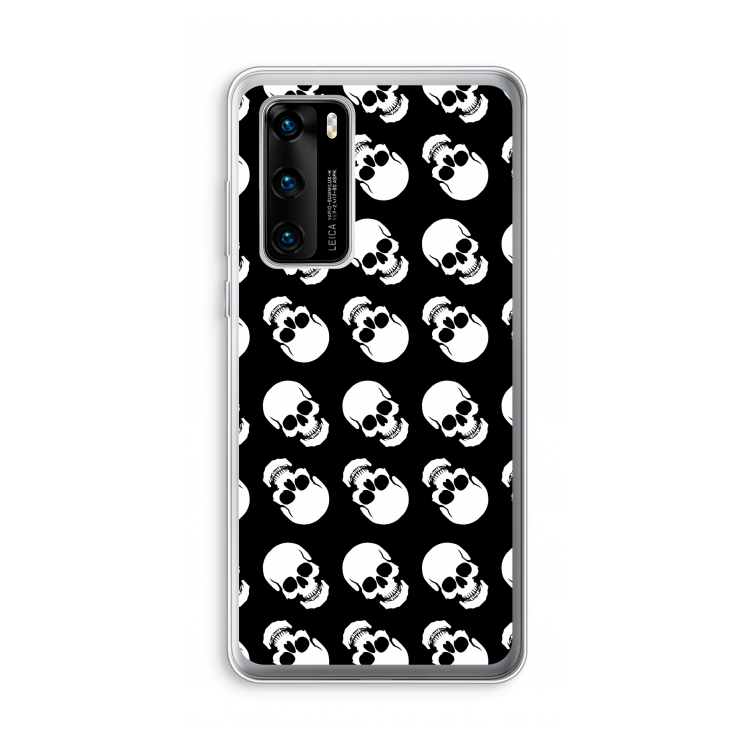 Musketon Skulls: Huawei P40 Transparant Hoesje