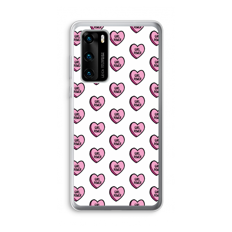 GIRL POWER: Huawei P40 Transparant Hoesje