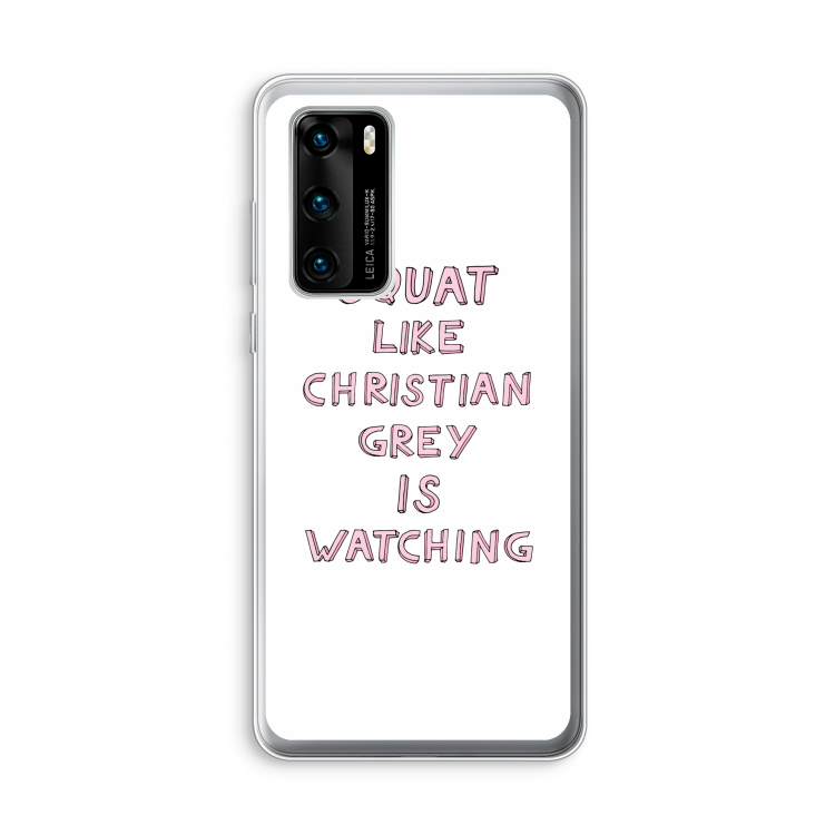 Christian Grey: Huawei P40 Transparant Hoesje