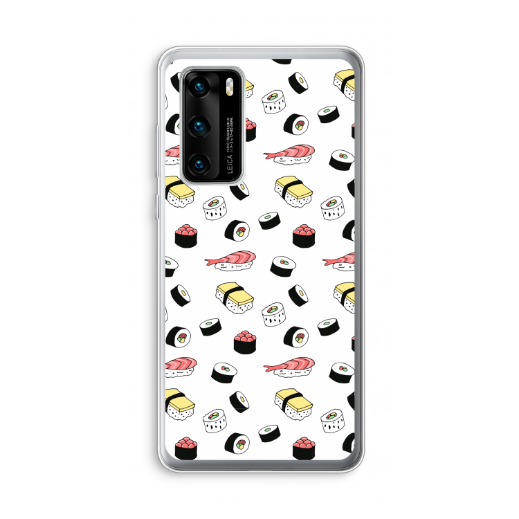Sushi time: Huawei P40 Transparant Hoesje