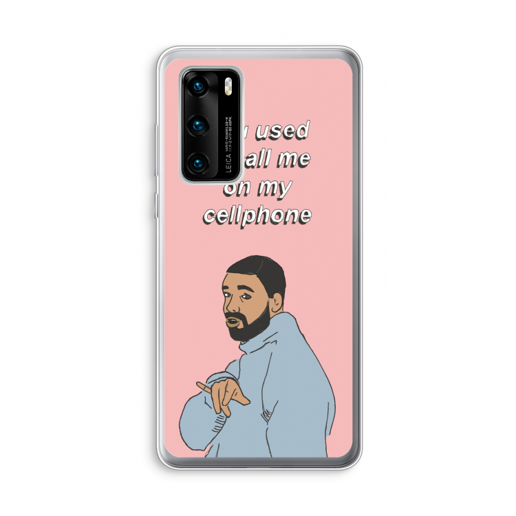 Hotline bling: Huawei P40 Transparant Hoesje