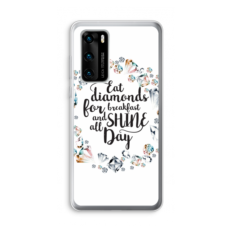 Diamonds: Huawei P40 Transparant Hoesje