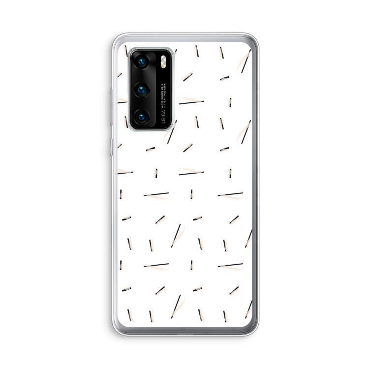 Hipster stripes: Huawei P40 Transparant Hoesje