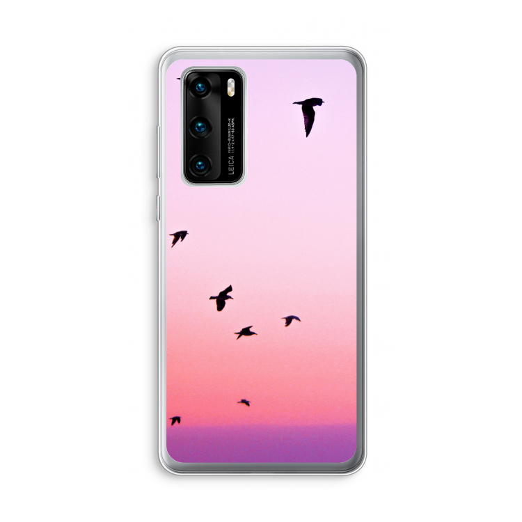 Fly away: Huawei P40 Transparant Hoesje