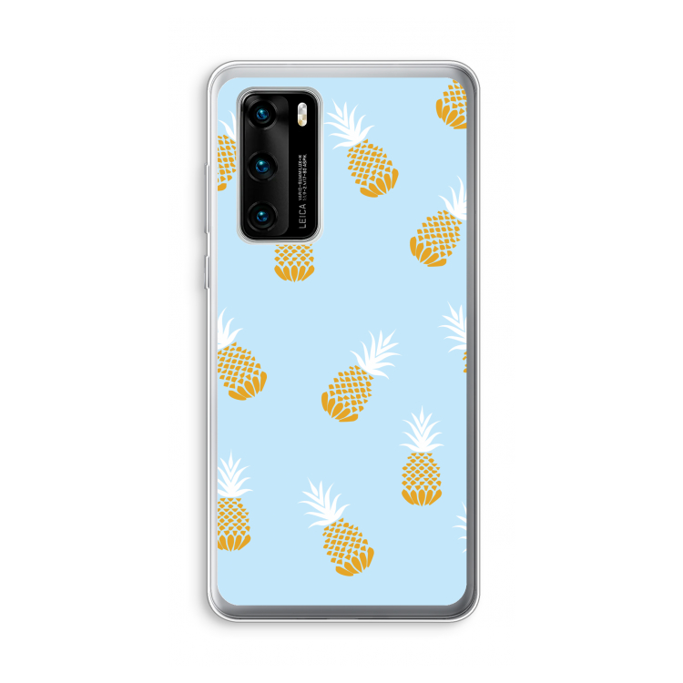 Ananasjes: Huawei P40 Transparant Hoesje