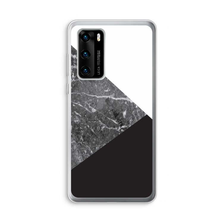 Combinatie marmer: Huawei P40 Transparant Hoesje