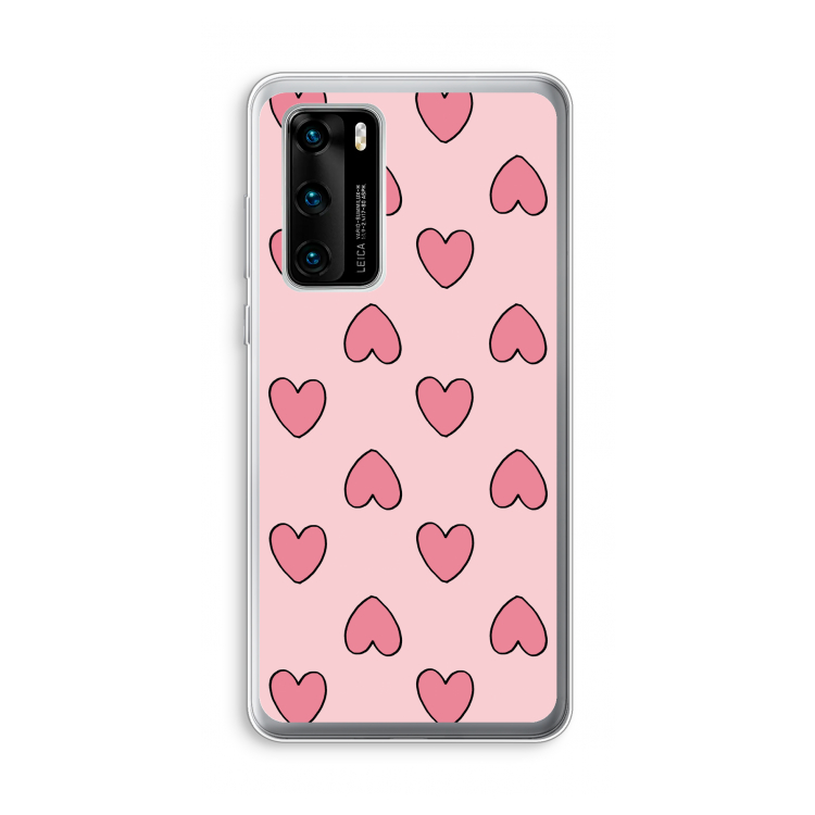 Ondersteboven verliefd: Huawei P40 Transparant Hoesje