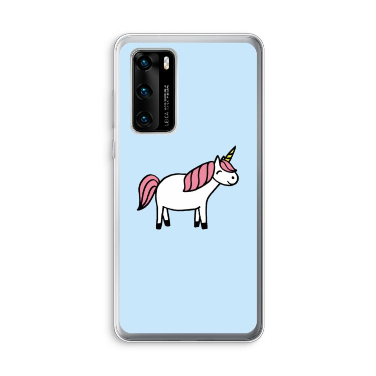 Eenhoorn: Huawei P40 Transparant Hoesje