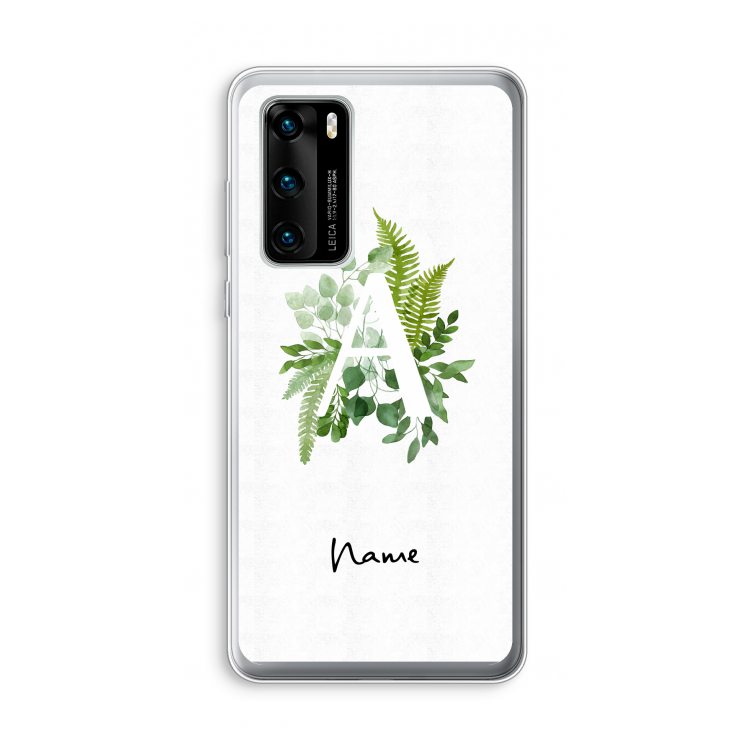 Green Brush: Huawei P40 Transparant Hoesje