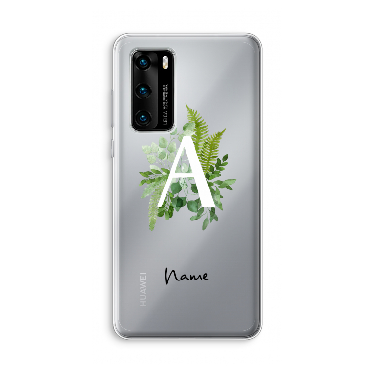 Green Brush: Huawei P40 Transparant Hoesje