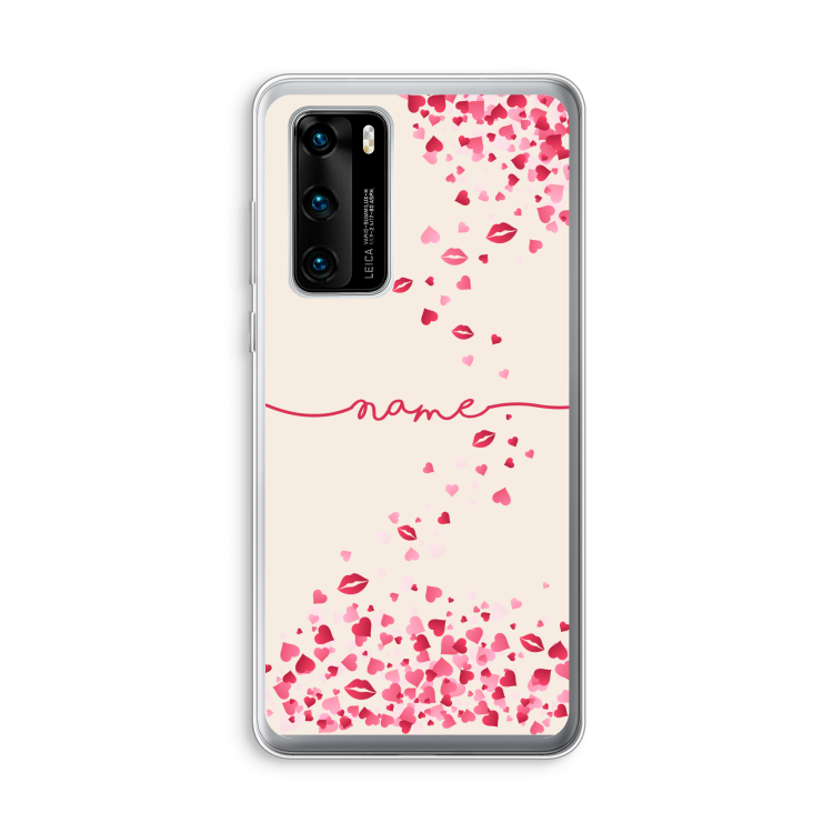 Hartjes en kusjes: Huawei P40 Transparant Hoesje
