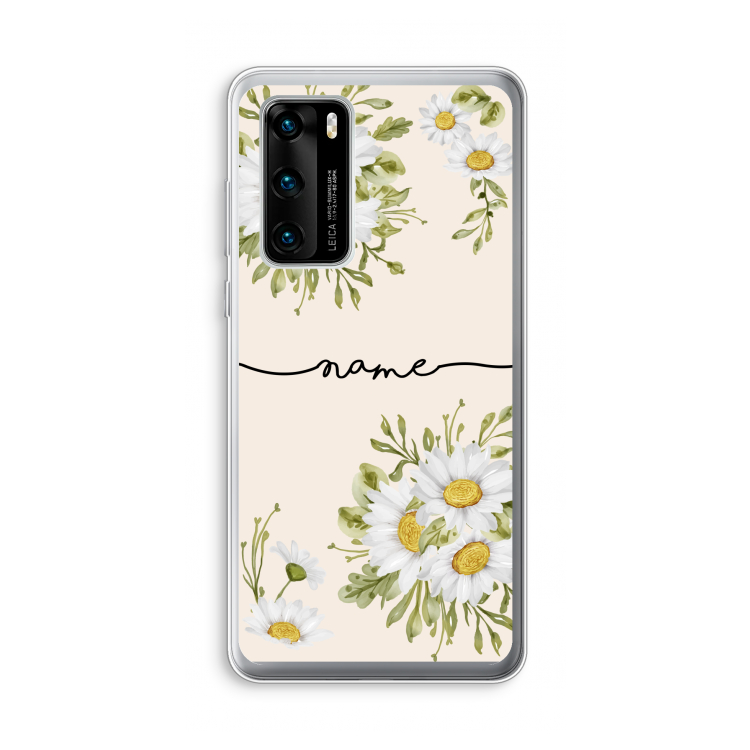 Daisies: Huawei P40 Transparant Hoesje