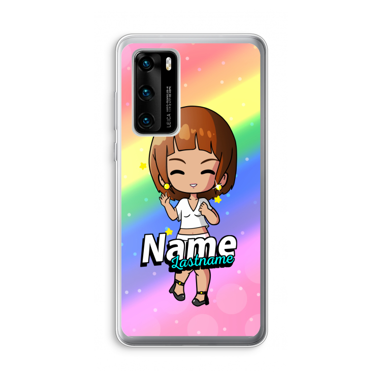 Chibi Maker vrouw: Huawei P40 Transparant Hoesje