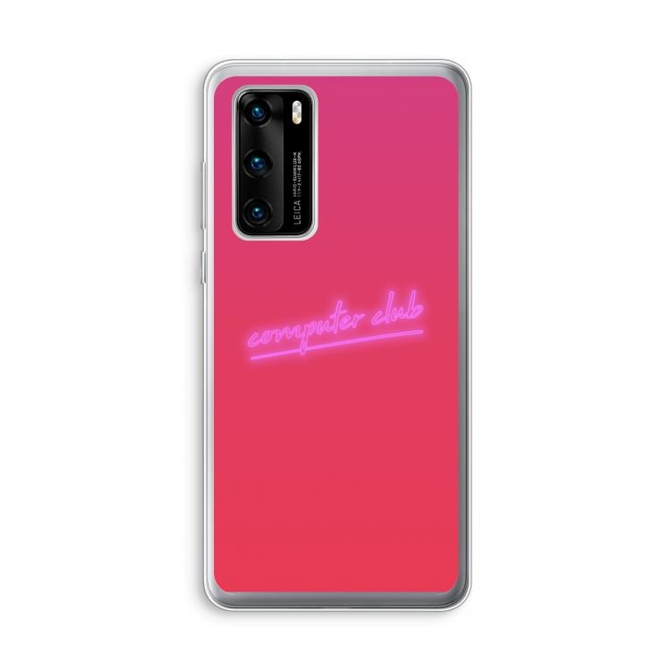 Vice Glow: Huawei P40 Transparant Hoesje