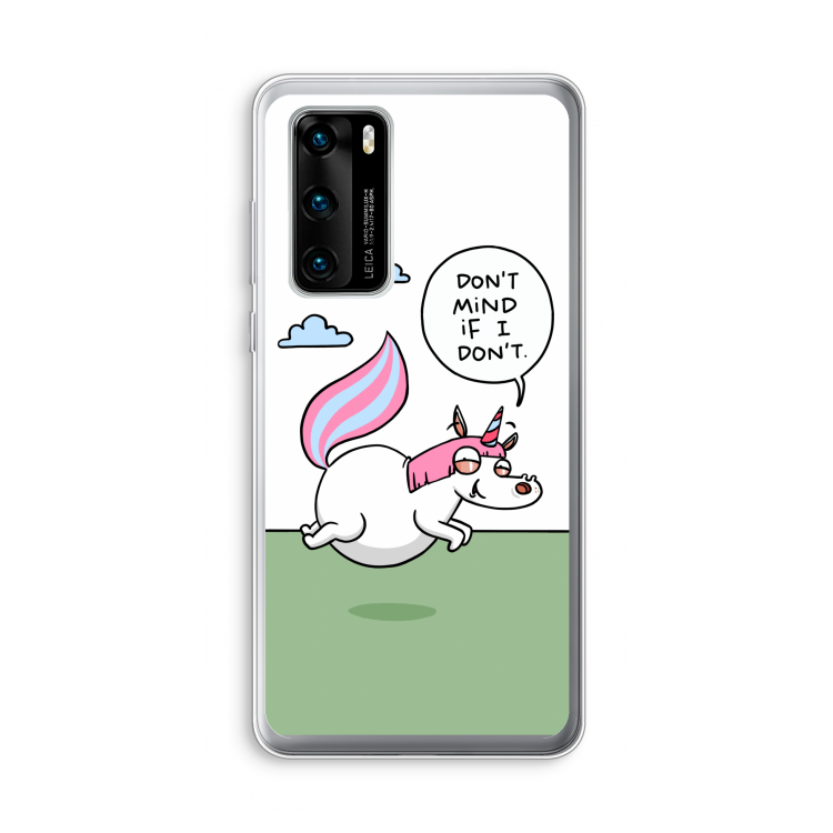 Unicorn: Huawei P40 Transparant Hoesje