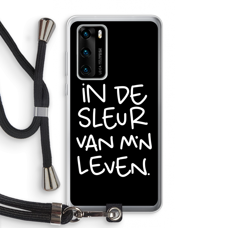 De Sleur: Huawei P40 Transparant Hoesje met koord