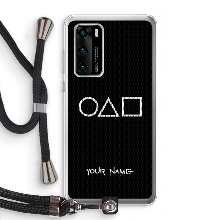 Squid Game: Huawei P40 Transparant Hoesje met koord