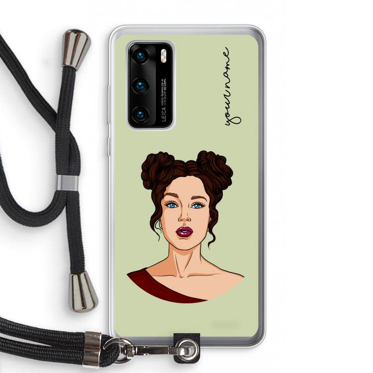 Pop-Art Creator: Huawei P40 Transparant Hoesje met koord