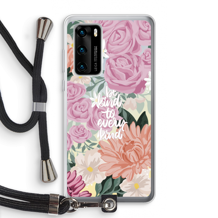 Kindness matters: Huawei P40 Transparant Hoesje met koord