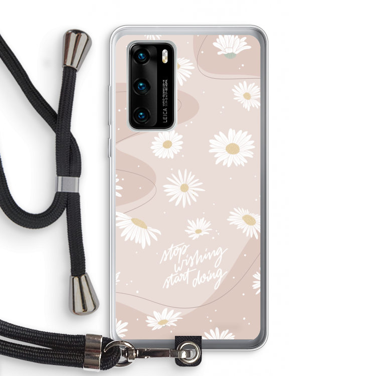 Daydreaming becomes reality: Huawei P40 Transparant Hoesje met koord