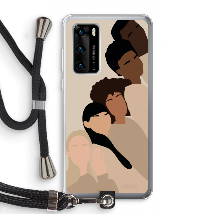 Sweet creatures: Huawei P40 Transparant Hoesje met koord