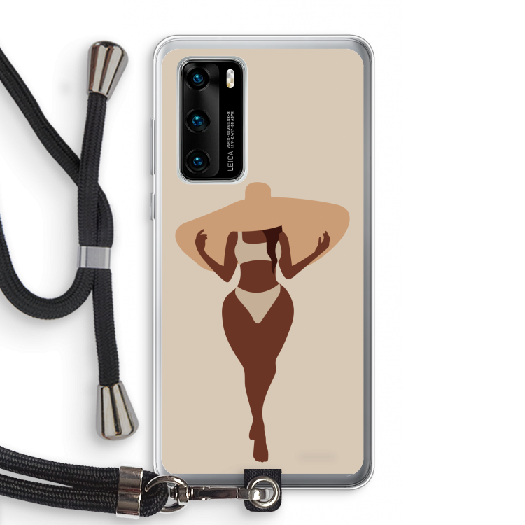 Let's get salty: Huawei P40 Transparant Hoesje met koord