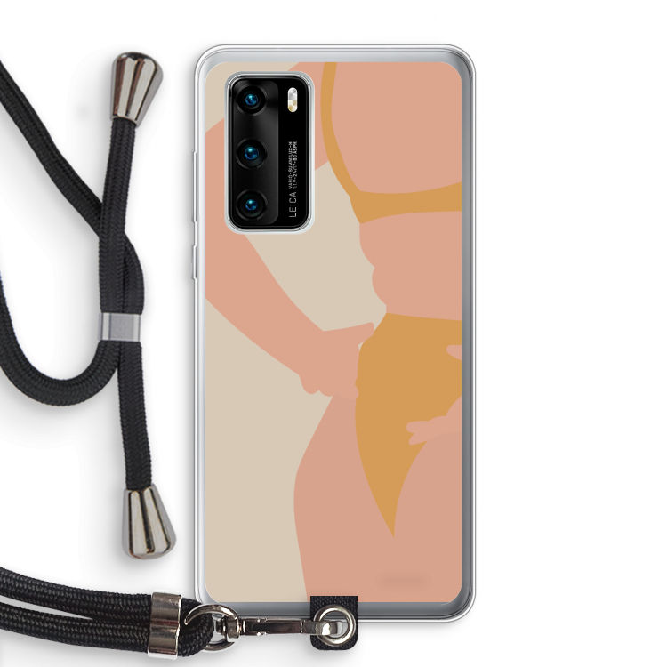 Bikini body: Huawei P40 Transparant Hoesje met koord