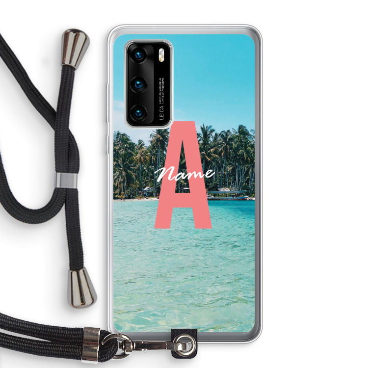 Pacific Dream: Huawei P40 Transparant Hoesje met koord