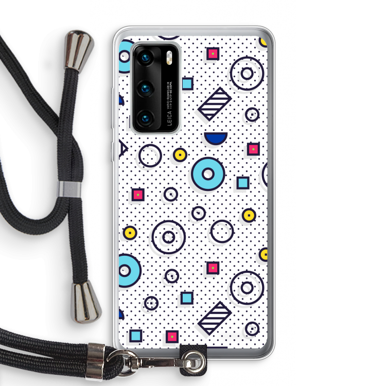 8-bit N°9: Huawei P40 Transparant Hoesje met koord